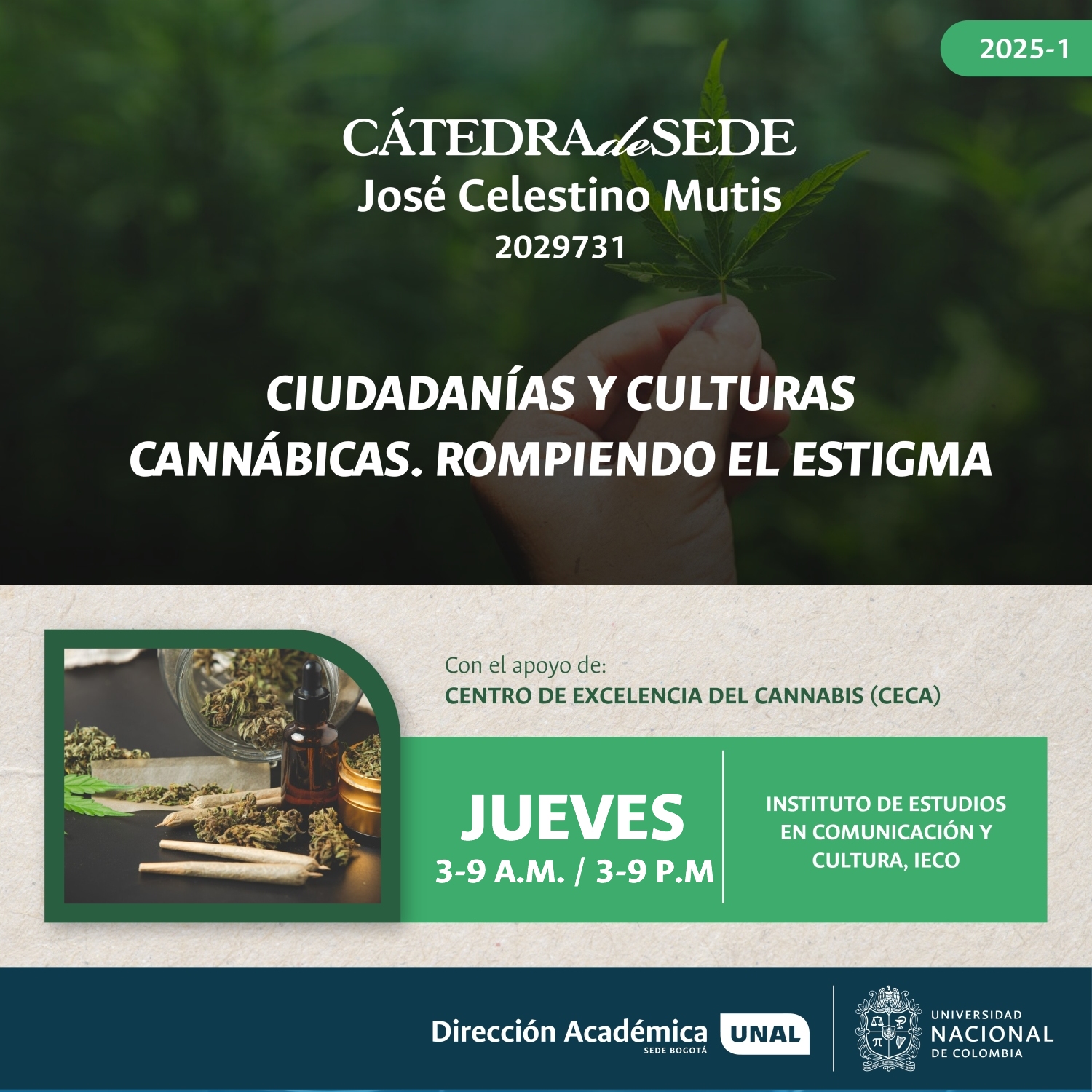 Cátedra de Sede José Celestino Mutis 2025-1