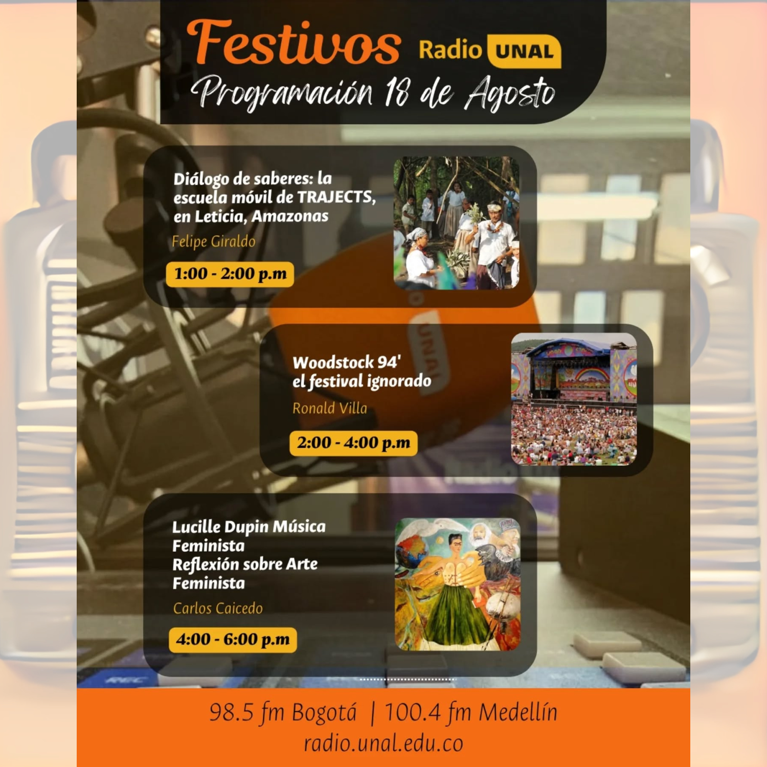 Programación, 18 de agosto