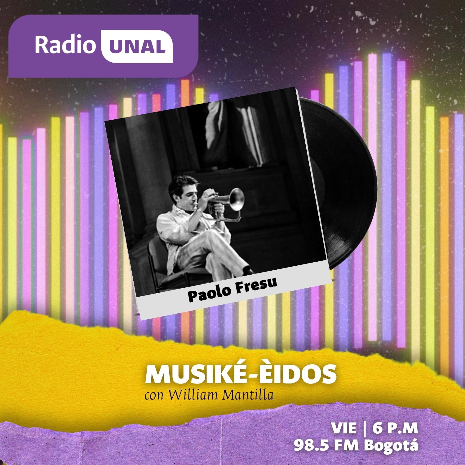 Foto en: https://es.wikipedia.org/wiki/Paolo_Fresu en marco MUSIKÉ-ÈIDOS