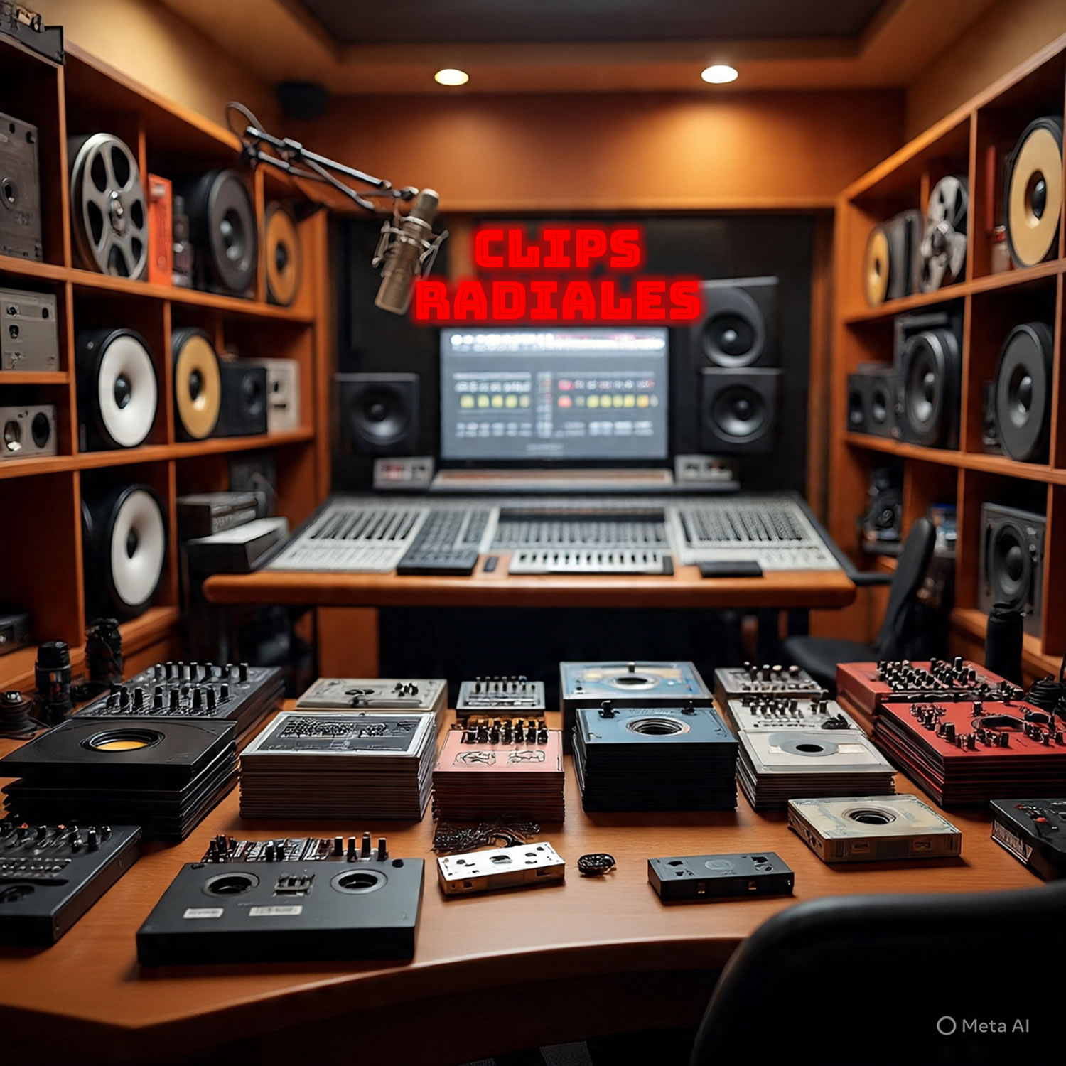 Clips radiales Radio UNAL - Imagen asistida por Meta AI